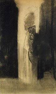 De Verschijning, 1890-95 door Odilon Redon